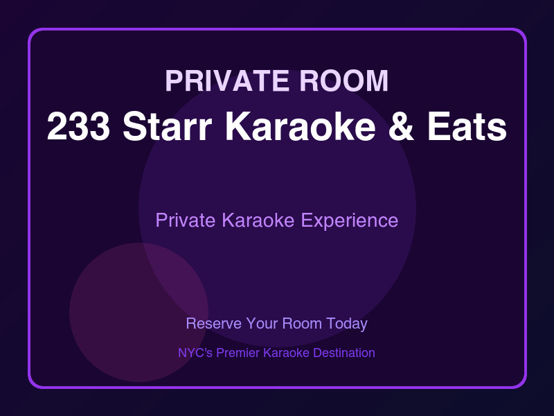 233 Starr Karaoke And Eats